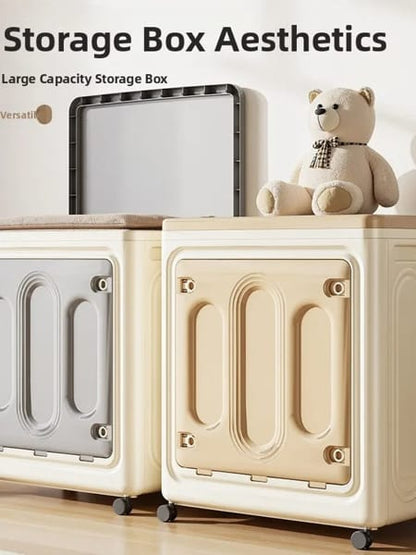 foldable clothing storage organizer with adjustable dividers