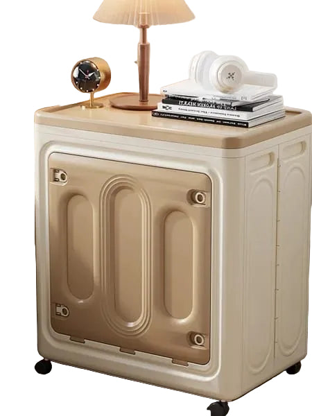 large capacity clothes storage box with wheels and flip cover