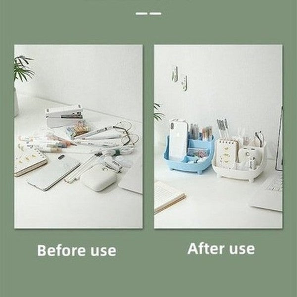 large capacity desktop cosmetic storage box makeup drawer organizer desktop sundries box office supplies storage and organization: household storage containers.