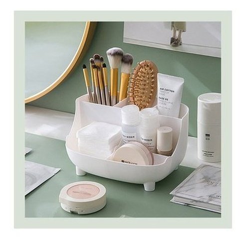 large capacity desktop cosmetic storage box makeup drawer organizer desktop sundries box office supplies storage and organization: household storage containers.