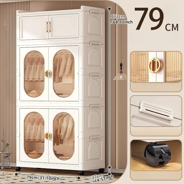 modern foldable closet cabinet for home organization