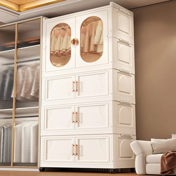 foldable wardrobe organizer for bedroom and living room
