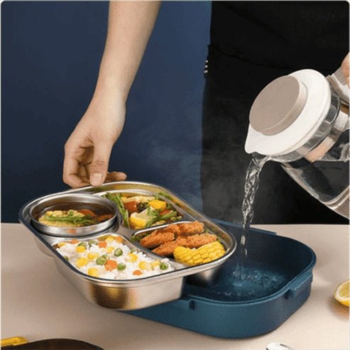 304 Stainless-Steel Lunch Box Bento Box Soup Bowl with Spoon and Chopsticks Lunch Container Food Storage Box