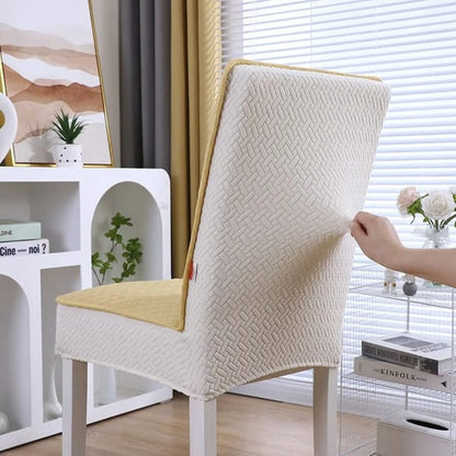 elastic non slip chair cover with integrated backrest