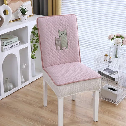 printed elastic chair cover for dining room chairs