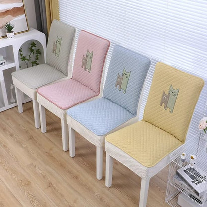 luxury chair cover with full elastic fit and backrest