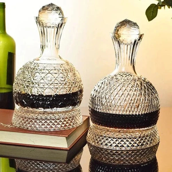 Luxury Sunflower Diamond Wine Decanter Set