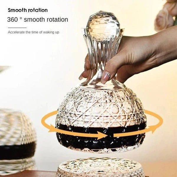 Luxury Sunflower Diamond Wine Decanter Set