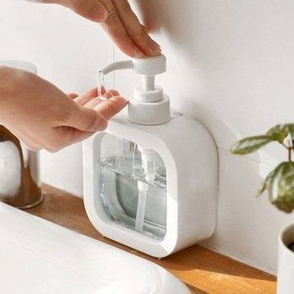 minimalist design bathroom transparent manual soap dispenser 300/500ml bathroom soap dispensers refillable lotion shampoo. type: soap and lotion dispensers