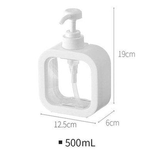 minimalist design bathroom transparent manual soap dispenser 300/500ml bathroom soap dispensers refillable lotion shampoo. type: soap and lotion dispensers