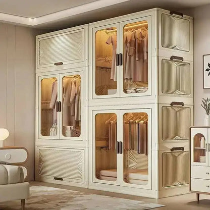 stackable bedroom wardrobe organizer storage cabinet