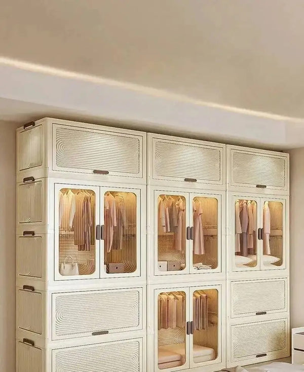 portable stackable wardrobe organizer for bedroom 