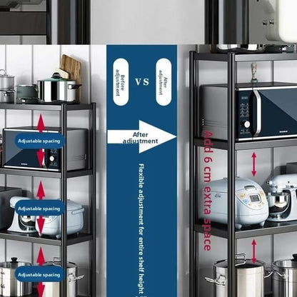 multi layer kitchen shelf for oven and rice cooker