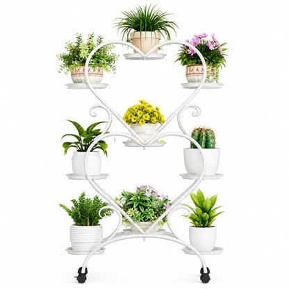 Modern Multi Tier Metal Flower Stand for Indoor Plants