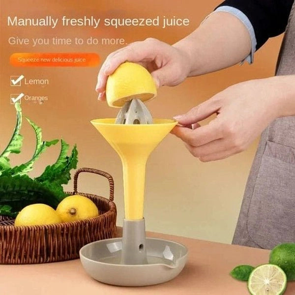 Multi-Functional Manual Juicer - Portable Citrus Press & Kitchen Funnel Tool