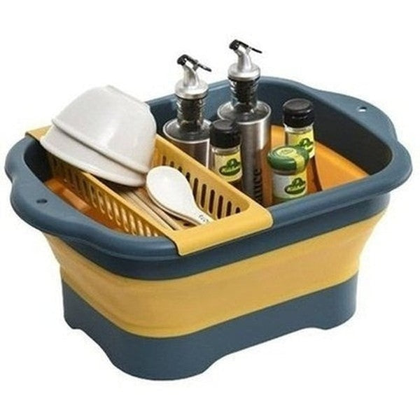 multipurpose collapsible colander fruit vegetable washing basket dish drainer silicone collapsible drain basket. kitchen tools and utensils: colanders and strainers