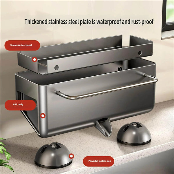 Modern Kitchen Sink Caddy with Drain Spout