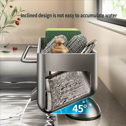 Stainless Steel Sponge Holder for Kitchen Sink