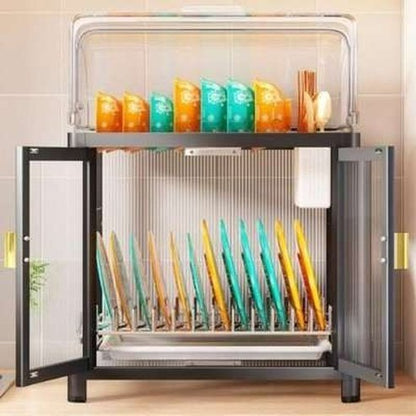 Nordic Modern Style Showcase Dish Rack Cabinet
