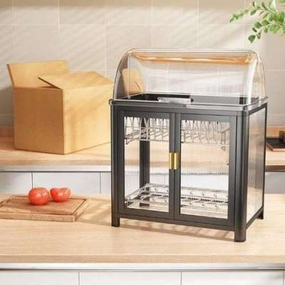 Nordic Modern Style Showcase Dish Rack Cabinet 