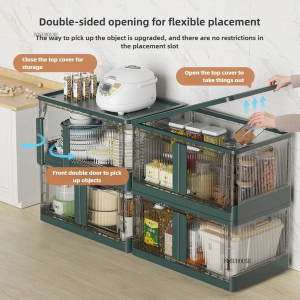 space saving kitchen organizer cabinet modern design