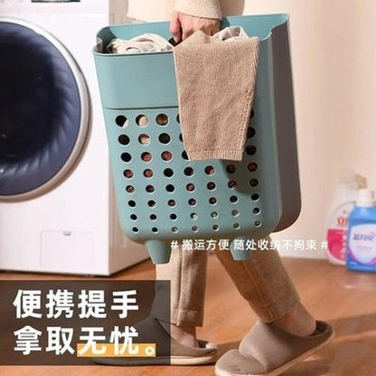 Durable Nordic Plastic Hanging Wall Laundry Basket