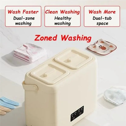 Compact Semi Automatic Laundry Washer for Delicate Clothes