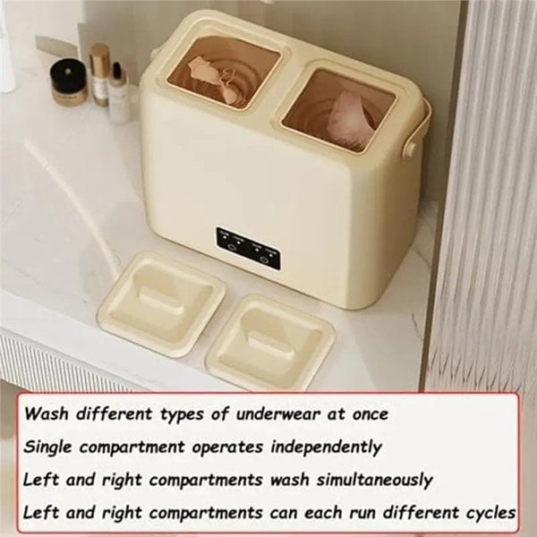 Double Compartment Portable Laundry Washer for Small Spaces
