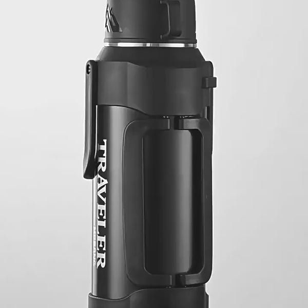 High capacity outdoor hydration bottle with durable insulated construction