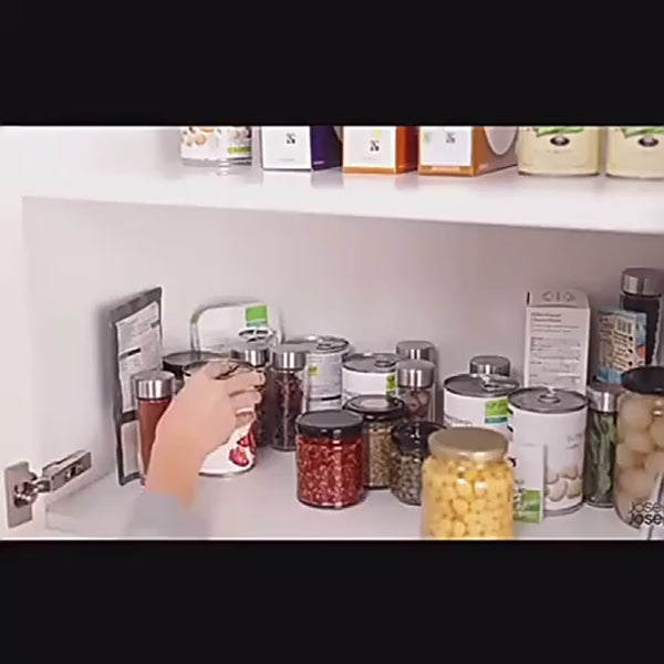 Plastic spice bottle storage drawer for kitchen accessories