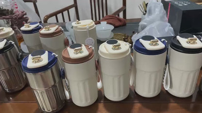 Portable Coffee Travel Mug with Temperature Display