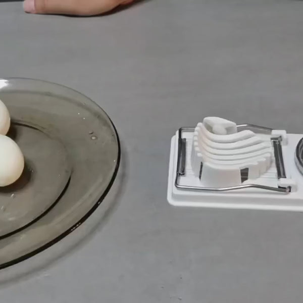 Stainless Steel Egg Slicer, Sectioner & Luncheon Meat Cutter