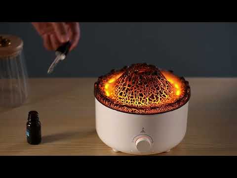 Volcano Flame Effect Essential Oil Diffuser and Air Humidifier