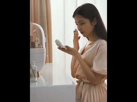 Dustproof Desktop Storage for Cosmetics and Skincare