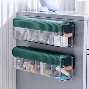 pull-out underwear drawer detachable partition wall mount 6 grids drawer organizer moisture proof storage container. storage & organization. household storage drawers