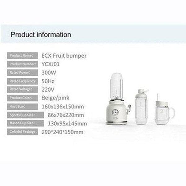 Retro Portable Mini Hand Juicer Fruit