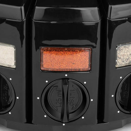 kitchen spice organizer with auto dispenser
