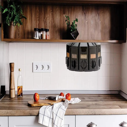compact spice storage organizer for kitchen