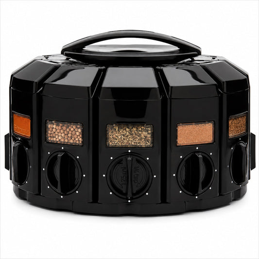 Select-A-Spice Auto-Measure Carousel Spice Rack with 12 Compartments