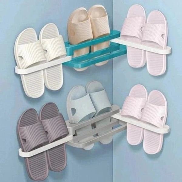 Self-Adhesive Wall-Mounted Slipper Rack