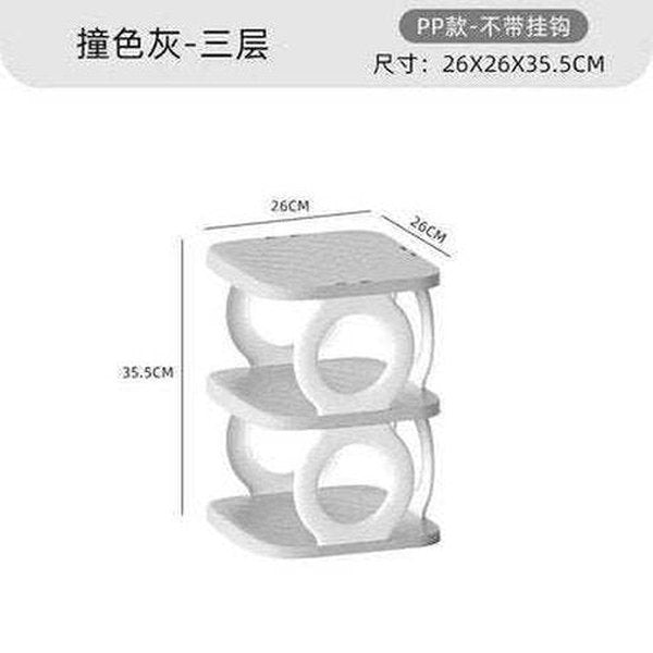 Simple space-saving multi-level dustproof shoe rack