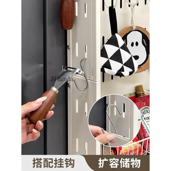 slim refrigerator storage rack organizing bottles jars and kitchen essentials