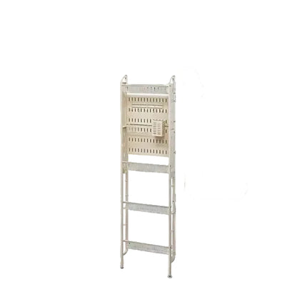 slim refrigerator side storage rack space saving kitchen organizer narrow gap design