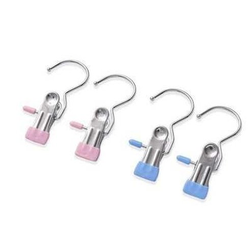 Small Stainless Steel Hangers with Pants Clips