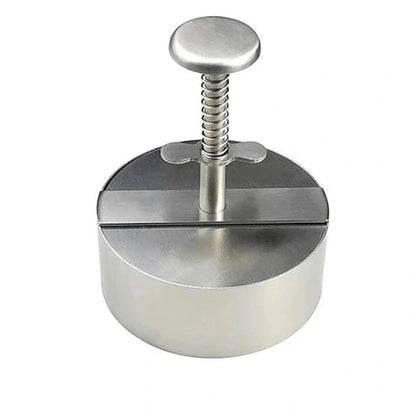 304 Stainless Steel Hamburger Patty Maker - Manual Press for Beef, Pork, and Burgers