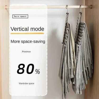 Multi clothes hanger for trousers scarves and jeans