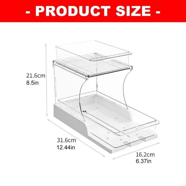 space saving kitchen organizer for bottles and cooking essentials