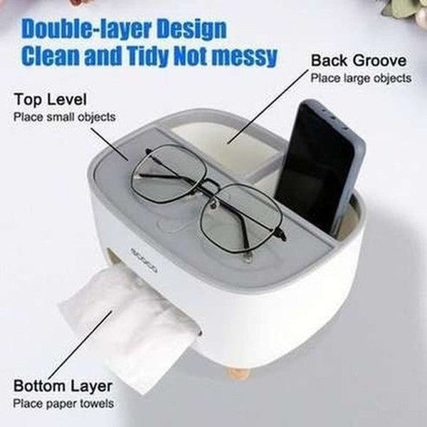 Sundries Storage Tissue Box with Lid