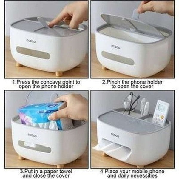 Sundries Storage Tissue Box with Lid