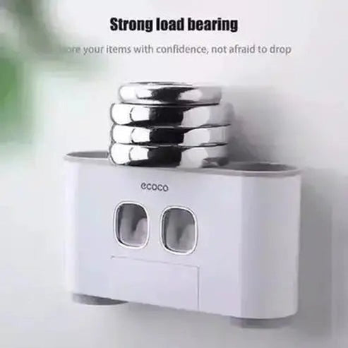 Toothpaste Bathroom Box Toothbrush Holders Gray Toothpaste Dispenser Box with mouthwash cup · Dondepiso